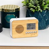 Wellys GD-160643: Bamboe radio en wekker