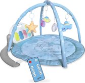 Gofun Babygym - Speelmat voor Baby's - Muzikaal Speelkleed - Kraamcadeau - Activiteitenkleed - Babyspeelgoed - Interactief - Leerzaam - 105 x 52 cm - Blauw