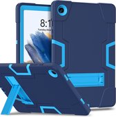 Geschikt Voor Samsung Galaxy Tab A9 Plus Hoes - Case Cover - 11 Inch - Backcover - Shockproof Case Cover - Stevige Tablethoes - Met Standaard - Schokbestendig - Blauw