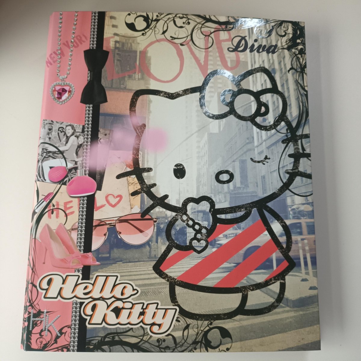 Hello Kitty Ringband 4-rings roze pink