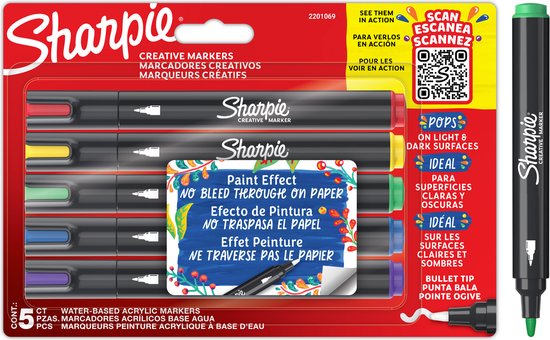 Uni Posca PC3M Acrylmarker Oranje - ronde punt tot ... | Speelgoed