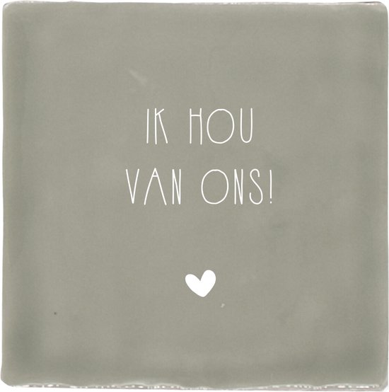 Label2X - Tuile - Je nous aime - Zwart avec blanc - Tuile épicée - Tuile avec dictons - Tuile sagesse - Tuile texte - Tuile