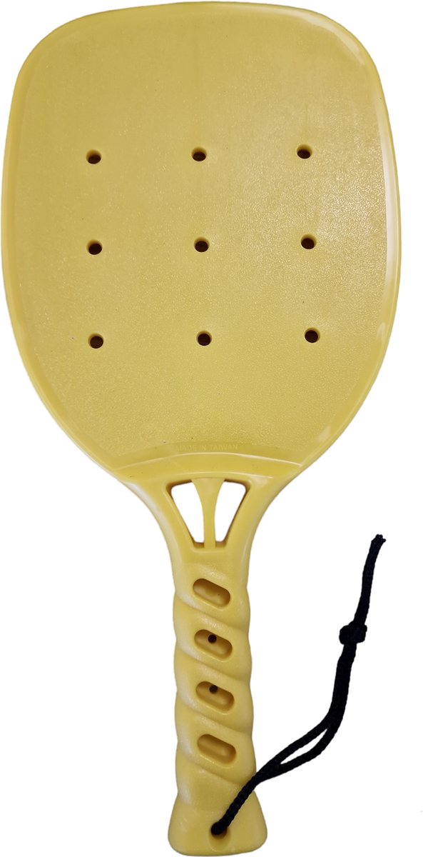 Guta Pickleball Racket Kunststof Geel, Hufterproof, Indoor/Outdoor