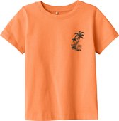 Name it t-shirt jongens - oranje - NMMfole - maat 104
