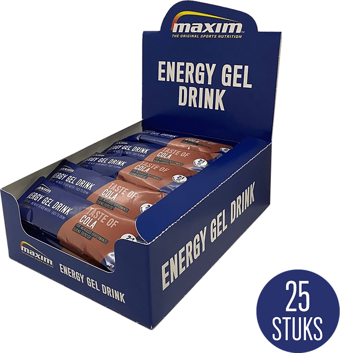 Goedkoopste Maxim Energy Gel Drink Cola - 25 x 60 ml