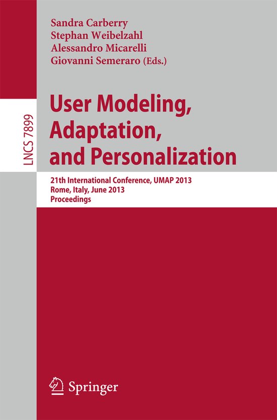 User Modeling, Adaption, and Personalization - cover