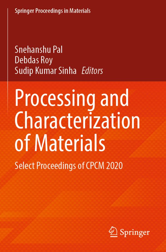 Springer Proceedings in Materials13- Processing and Characte ... - cover