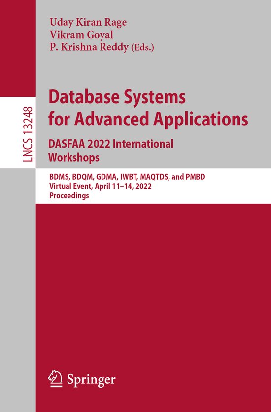 Lecture Notes in Computer Science13248- Database Systems for ... - cover