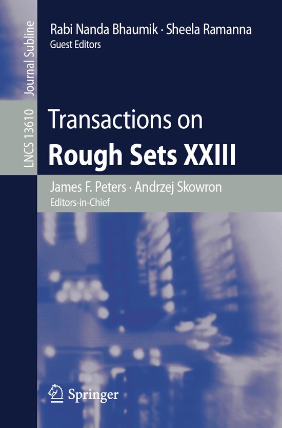 Lecture Notes in Computer Science13610- Transactions on Roug ... - cover