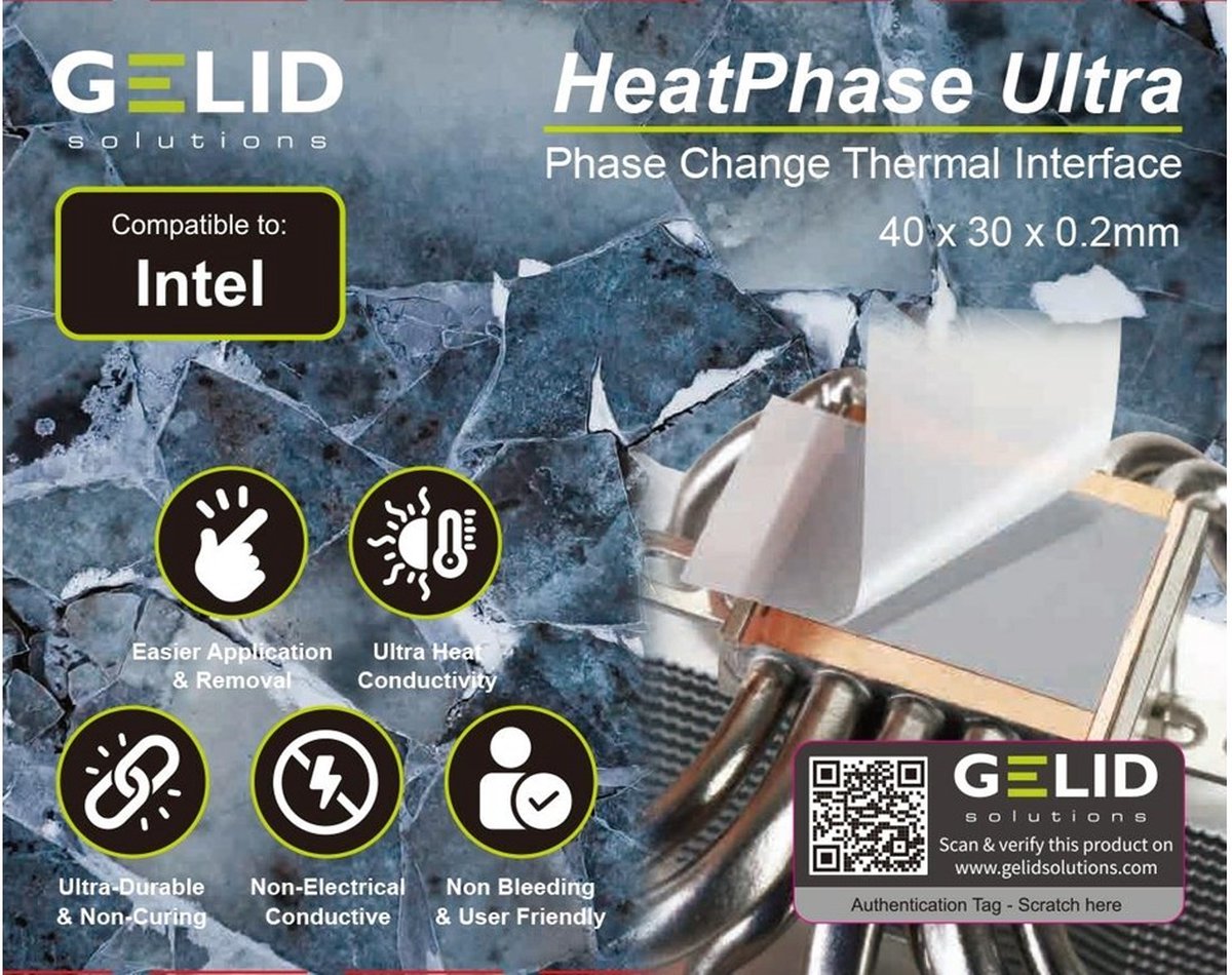 Gelid Solutions Heatphase Ultrapad Intel