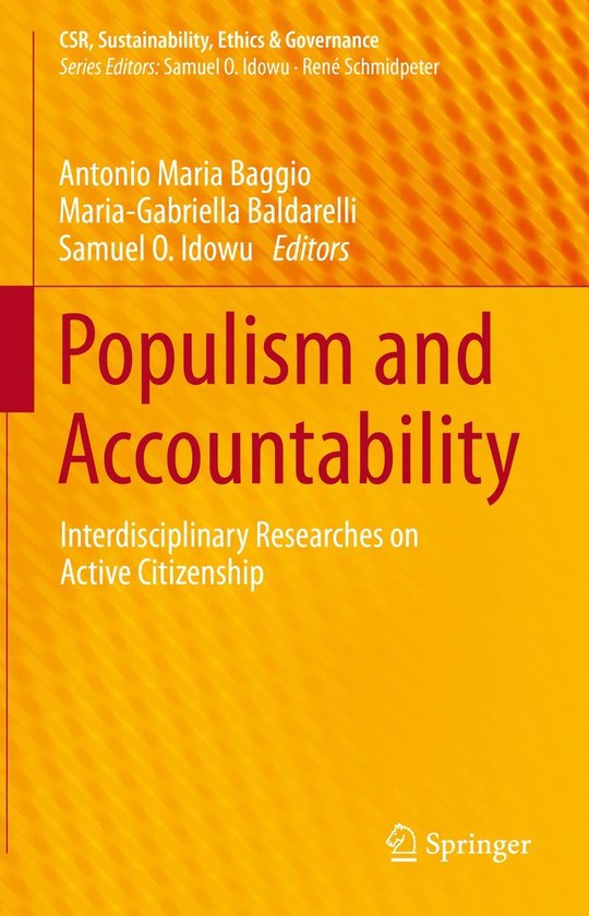 CSR, Sustainability, Ethics & Governance - Populism and Accountability ...
