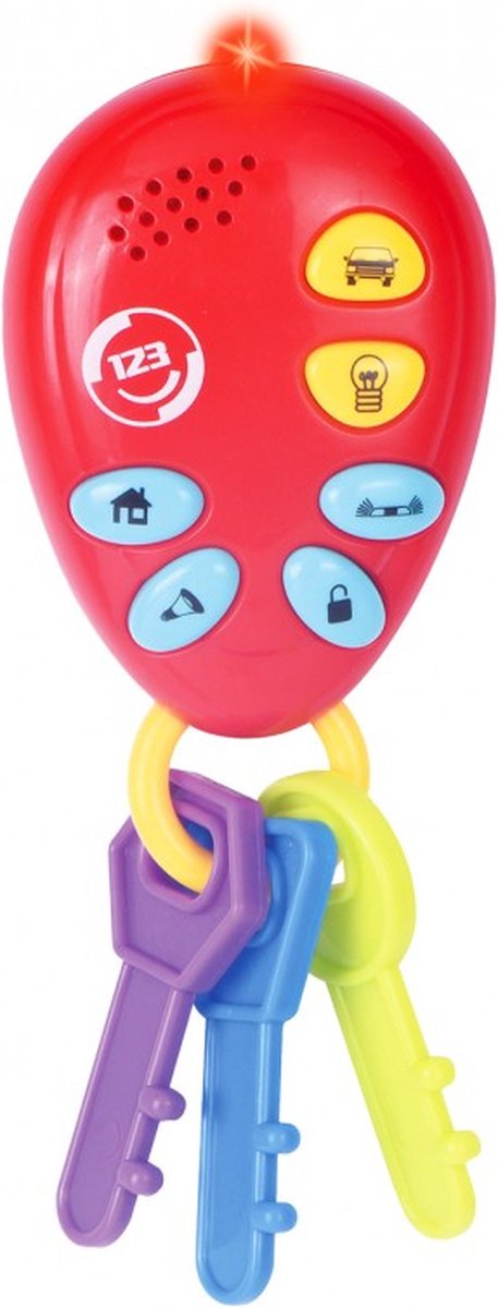 Speelgoed Sleutelbos en Telefoon voor Kinderen - Tachan - Autosleutels en Smartphone voor Baby - Met Licht en Geluid - Inclusief Batterijen van Speelgoed. — afbeelding 2