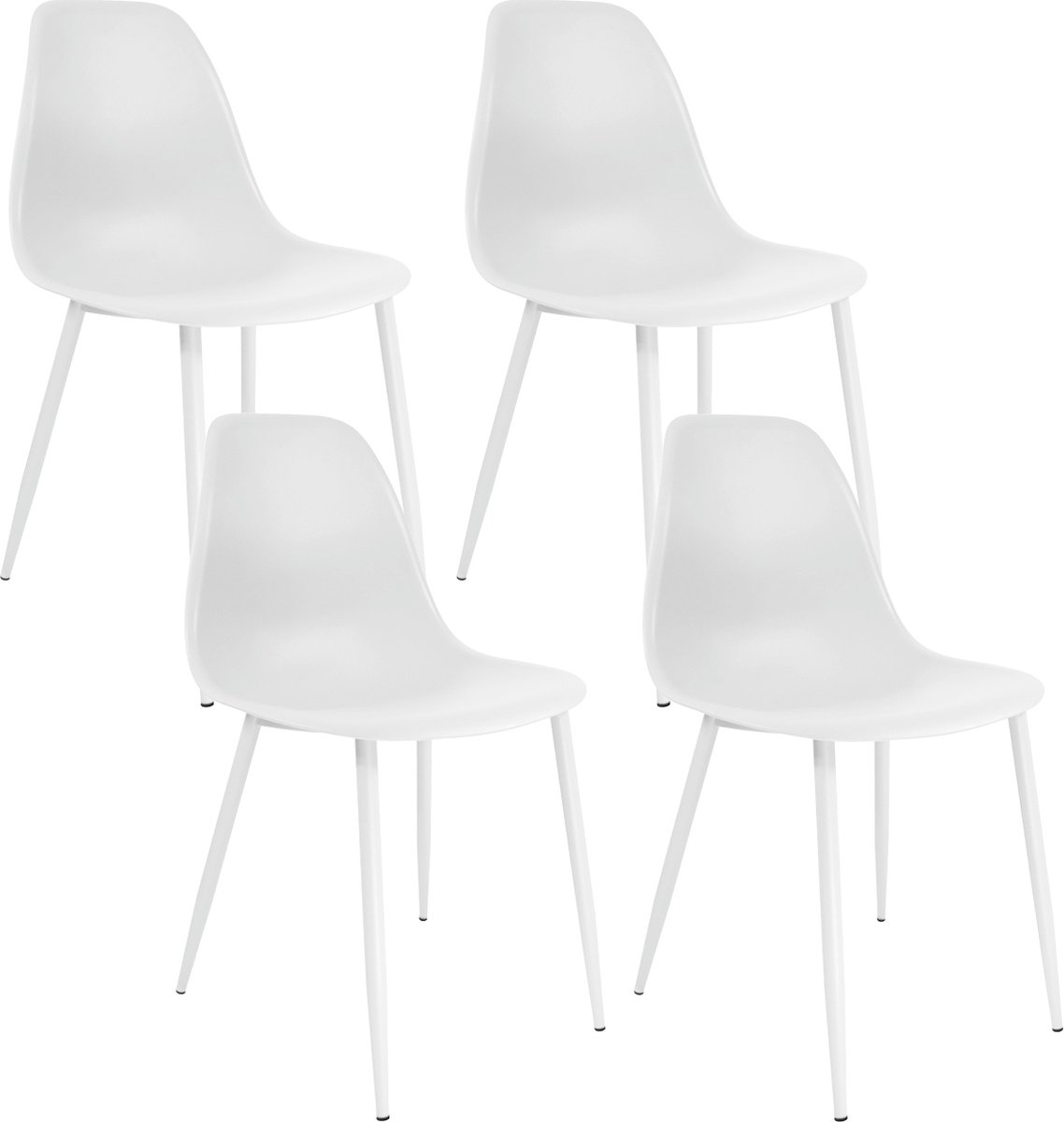 Kick Collection Set van 4 Kick tuinstoel Nero Wit