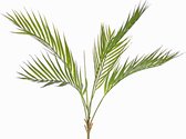 Areca - Goud - palm - kunstplant - 5 bladeren - zonder pot - 76cm