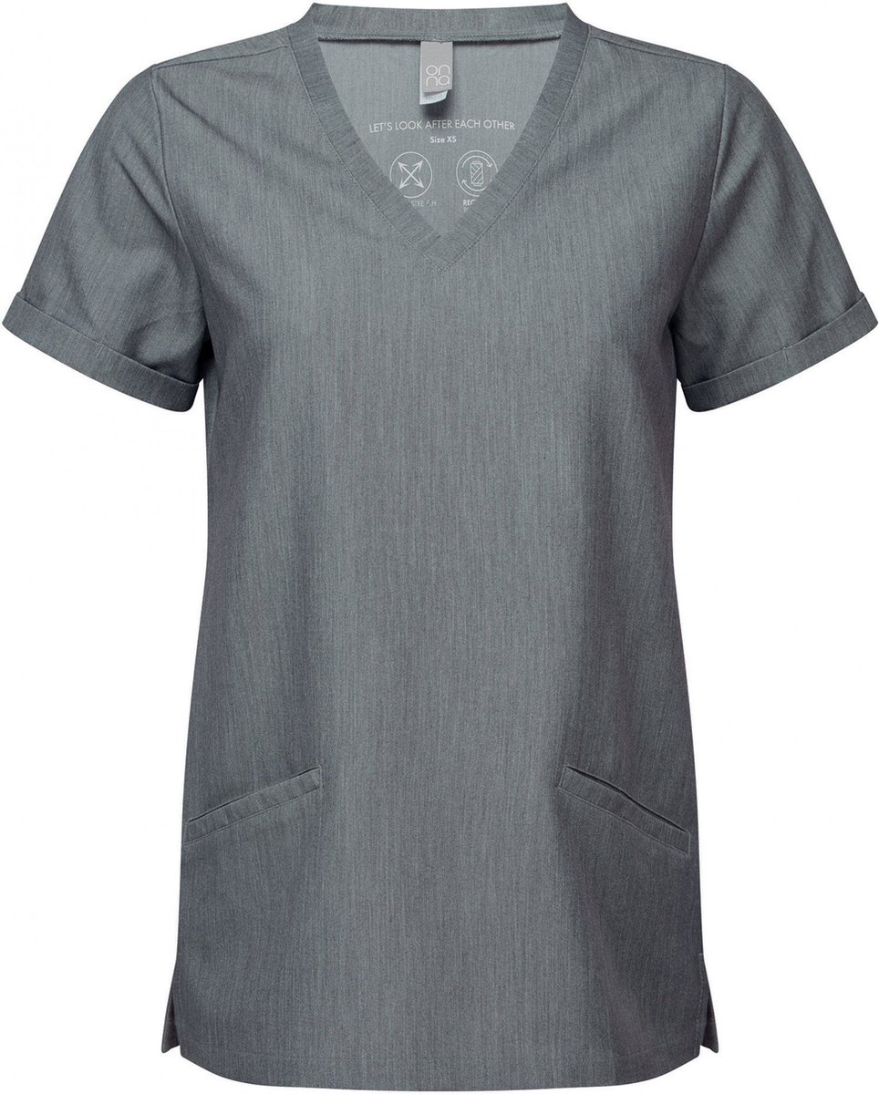 Schort/Tuniek/Werkblouse Dames 3XL Onna Dynamo Grey 42% Polyester, 33% , 19% Viscose, 6% Elasthan