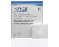 Aquacel Extra Hydrofiber wondverband steriel 5x5cm Aquacel