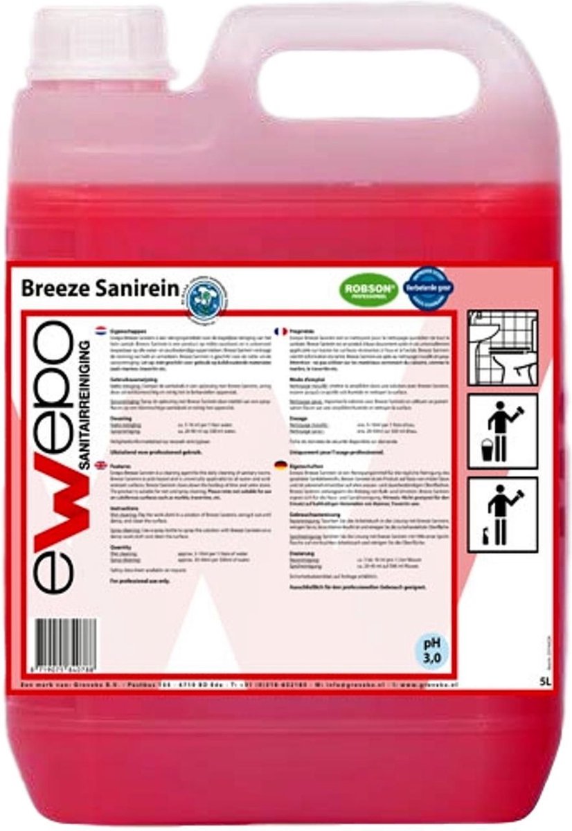 Goedkoopste Ewepo Breeze Sanirein 5 liter Ewepo