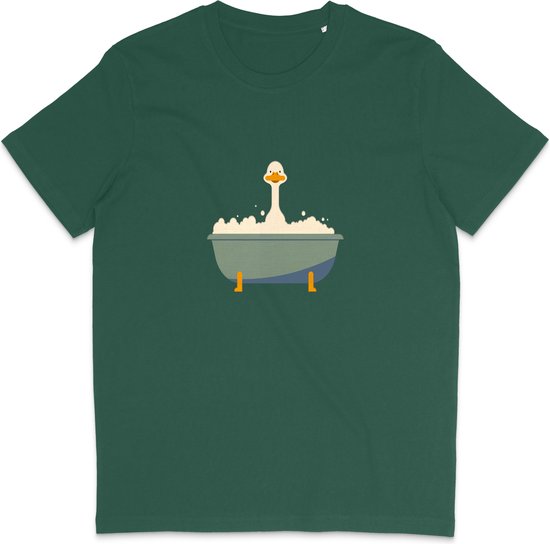 T-Shirt Amusant pour Hommes et Femmes - Canard en Caoutchouc - Vert - XL