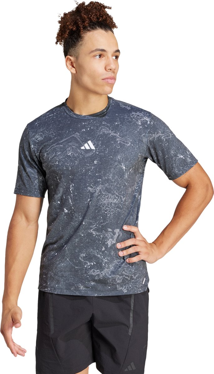 adidas Performance Power Workout T-shirt Heren Zwart