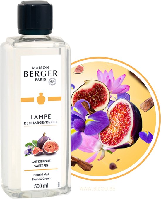 Lampe Berger Huisparfum Lait de Figue 500ml - Maison Berger Paris - Navulling - LAIT DE FIGUE – SWEET FIG  0,5L