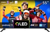 CHiQ U55QG7L - Smart TV 55 Inch - 4K QLED Android TV - Ultra-HD - Dolby Vision HDR - 2023 model