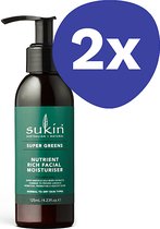 Sukin Super Greens Nutrient Rich Facial Moisturiser (2x 125ml)