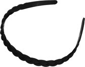 Cabantis Zwarte Haarband - Diadeem Haarband – 1x Gevlochten Patroon