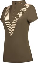 Par 69 Buck Top Taupe - Golfpolo Voor Dames - Taupe - S