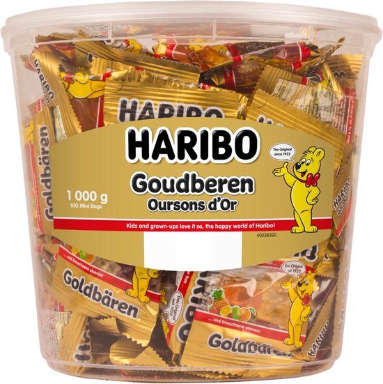 Haribo Silo - Zakjes Goudbeertjes - 100 stuks - Haribo