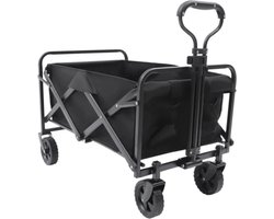 Bolderkar - 4-IN-1 - Bolderwagen - Opvouwbaar - Fluisterbanden - Kinderenvervoer - Zwart