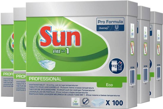 Sun Pro Formula All-in-1 Vaatwastabletten - 5 x 100 stuks