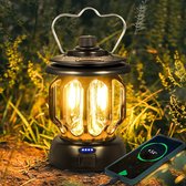Oplaadbare Lantaarn - Draagbare Emergency Lamp met USB Oplaadbare Batterij - Heldere Verlichting voor Outdoor en Noodsituaties