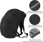 Regenbescherming voor rugzakken met reflecterende strepen, 15-50 l, waterdichte regenhoes voor rugzakken, schooltassen, wandelen, kamperen, reizen, fietsen