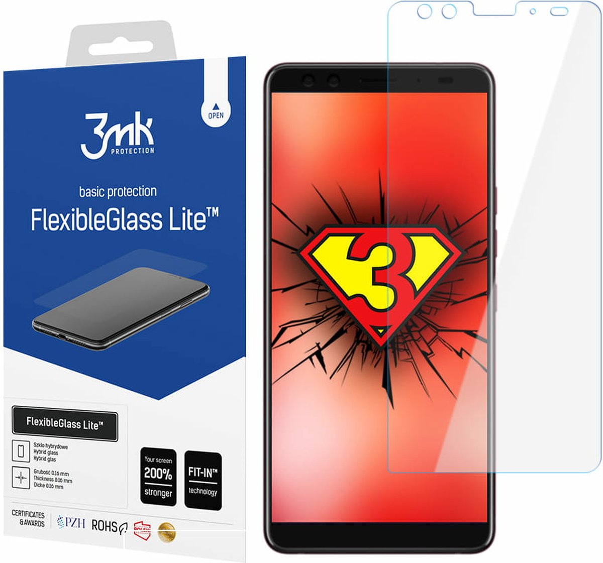 HTC U12+ - 3mk FlexibleGlass Lite