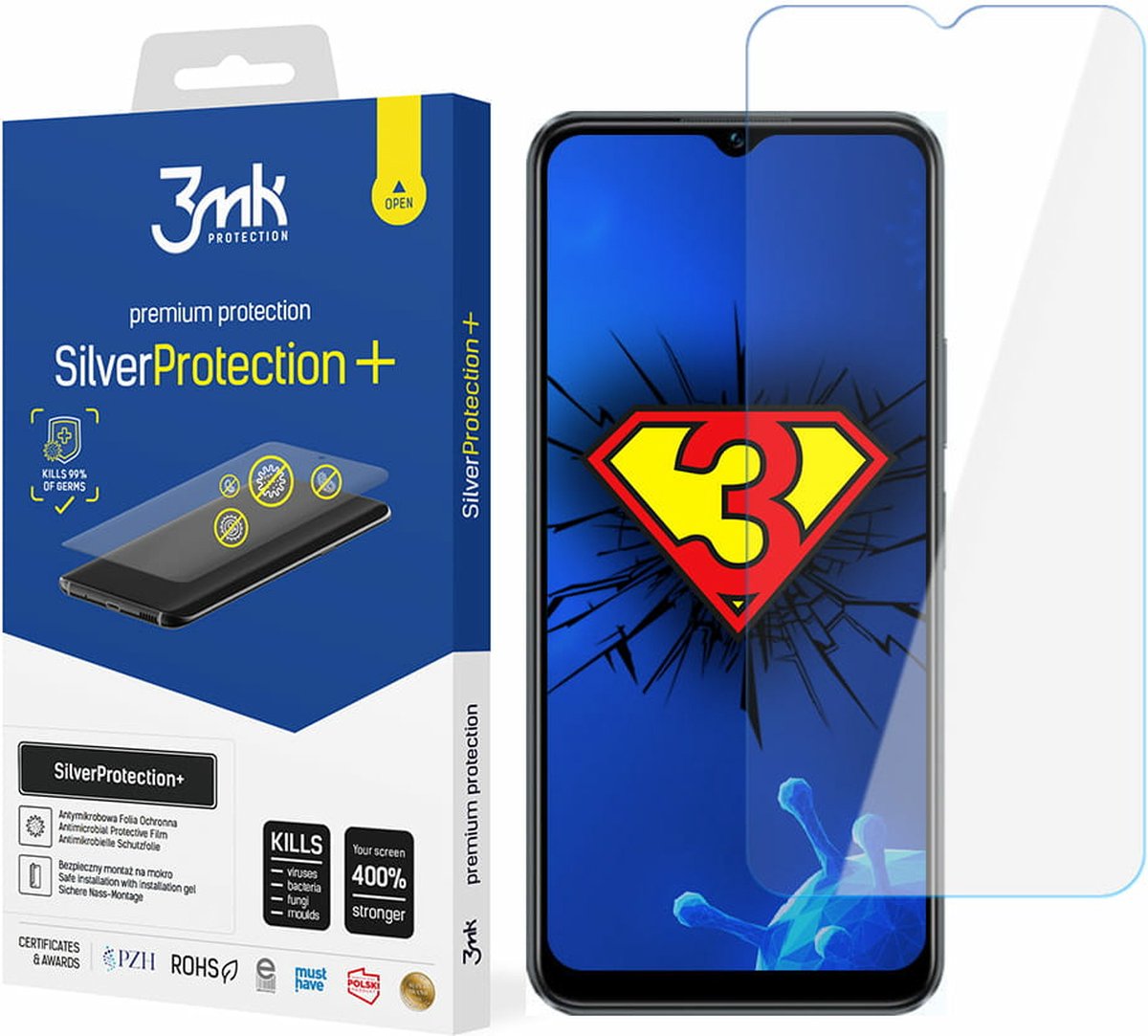 Vivo Y16 / Y22s - 3mk SilverProtection+