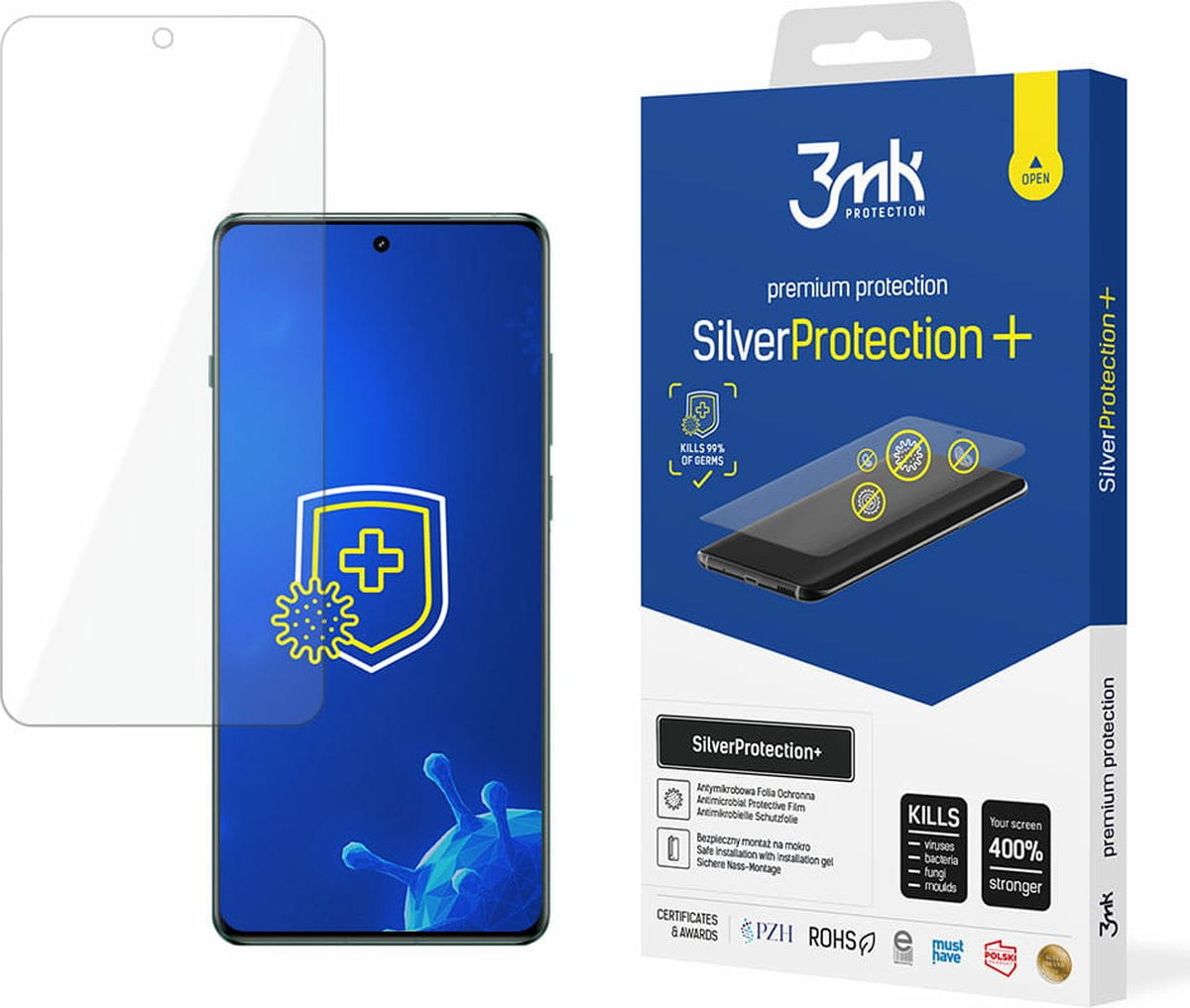 Schokbestendige beschermfolie voor OnePlus 12 - 3mk SilverProtection+