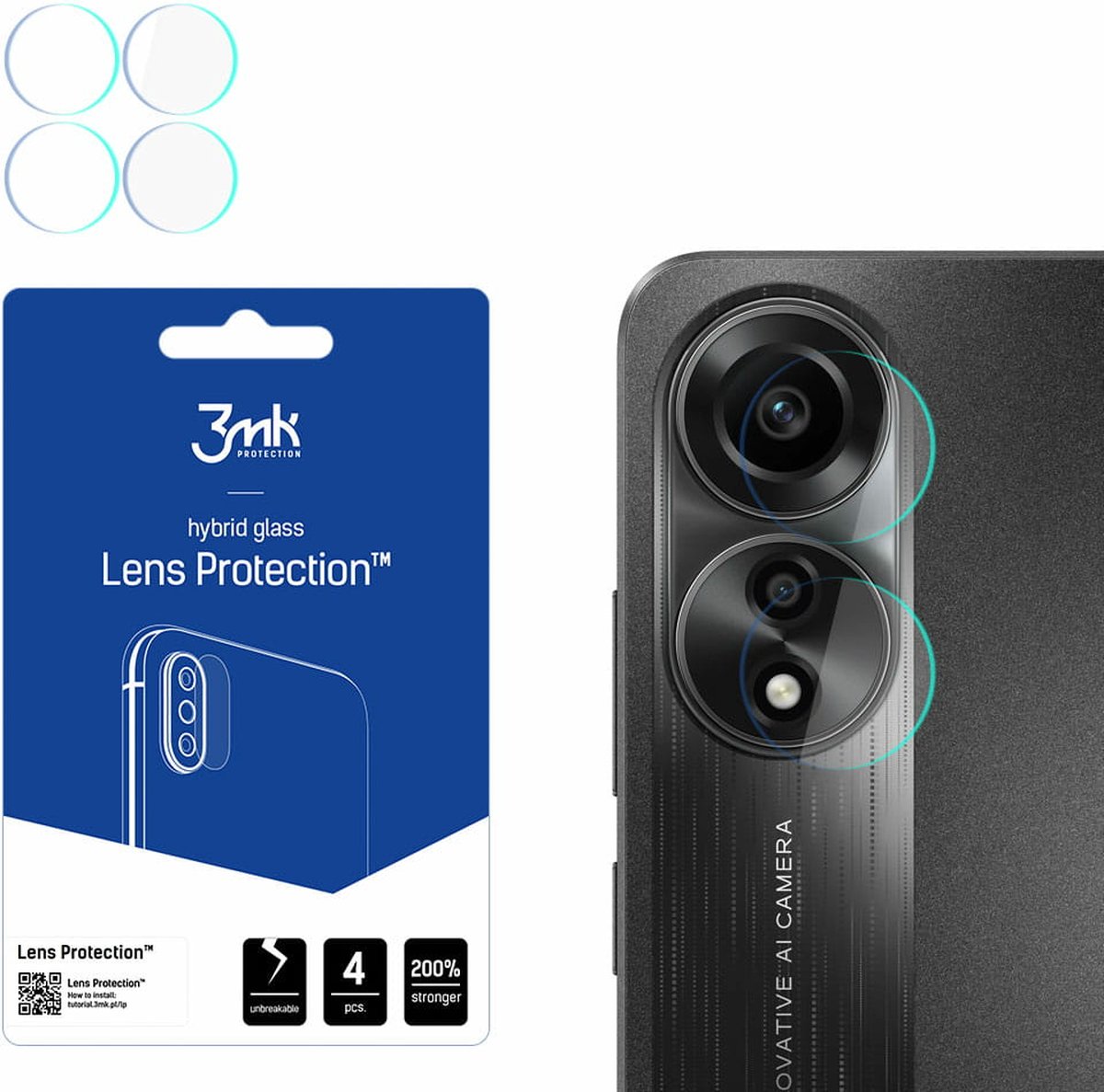 Oppo A78 4G - 3mk Lens Protection