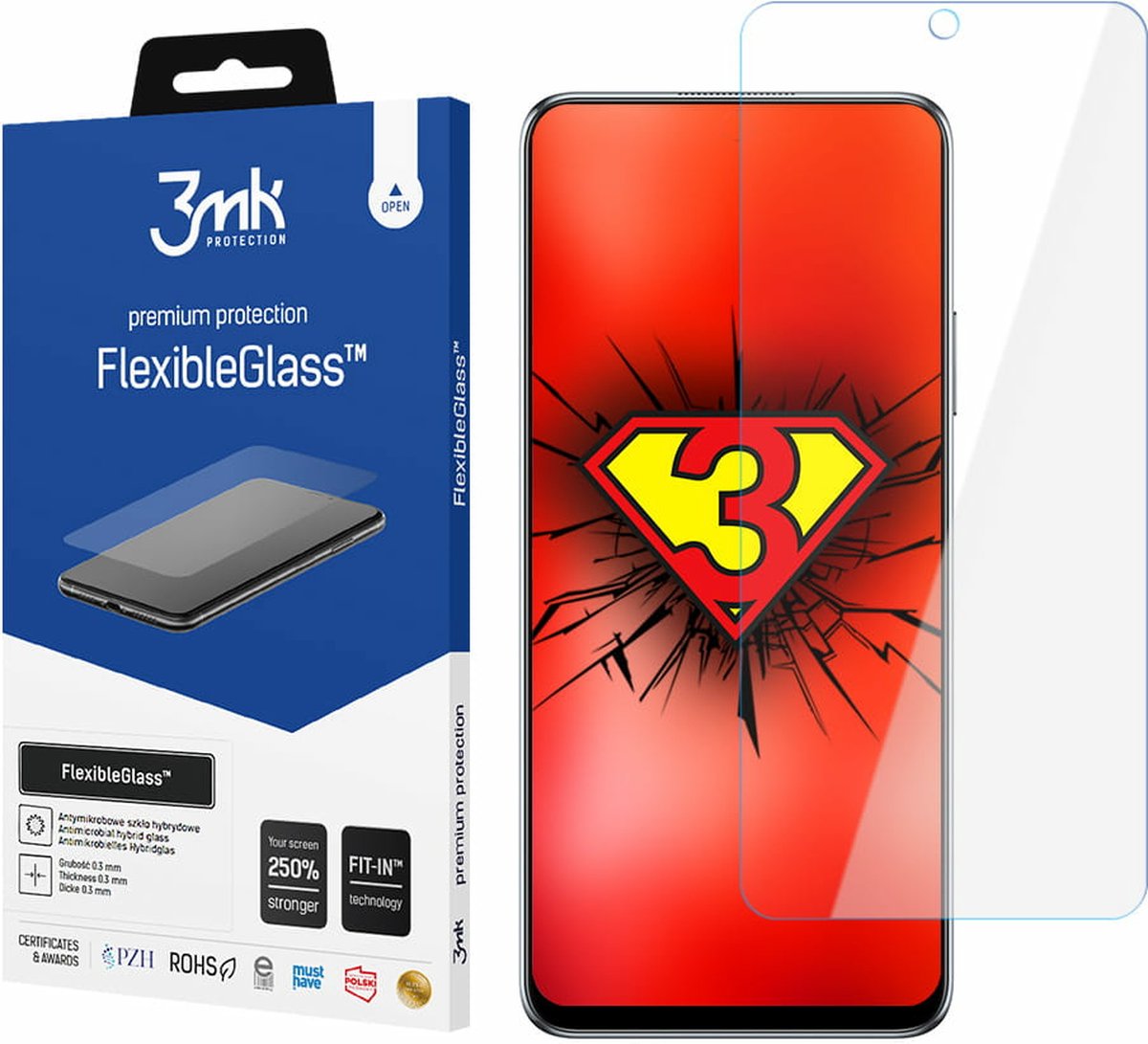 Huawei Nova Y90 - 3mk FlexibleGlass