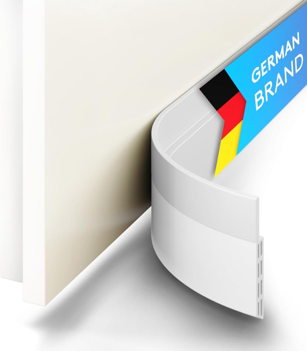 Tochtstrip voor deuren Wit - Zelfklevende deurafdichting - Energiebesparende tochtstopper - Koudewering onderkant deur - Voordeur afdichting