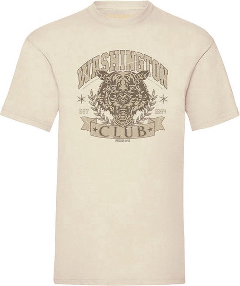 T-Shirt Washington - Offwhite - Maat M