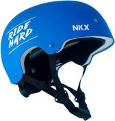 NKX Helm - Jongeren/Volwassenen - 57-61 cm - Blauw Ride Hard - Skaten Fietsen