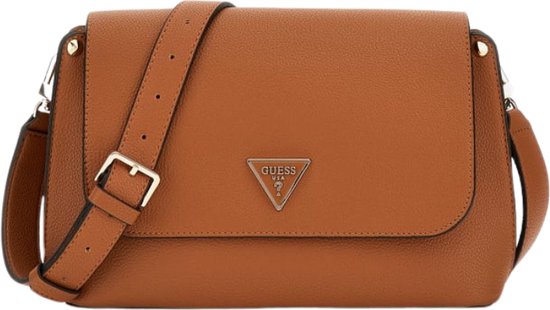 Foto: Guess meridan flap crossbody dames cognac one size