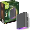 Calex Smart Outdoor LED Up & Down Wandlamp - Slimme Buitenlamp - Ovaal - RGB en Warm Wit Licht - 6W - Zwart