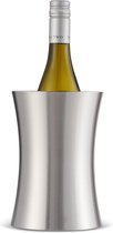 Premium roestvrijstalen wijnflessenkoeler met geschenkdoos - 19x10cm