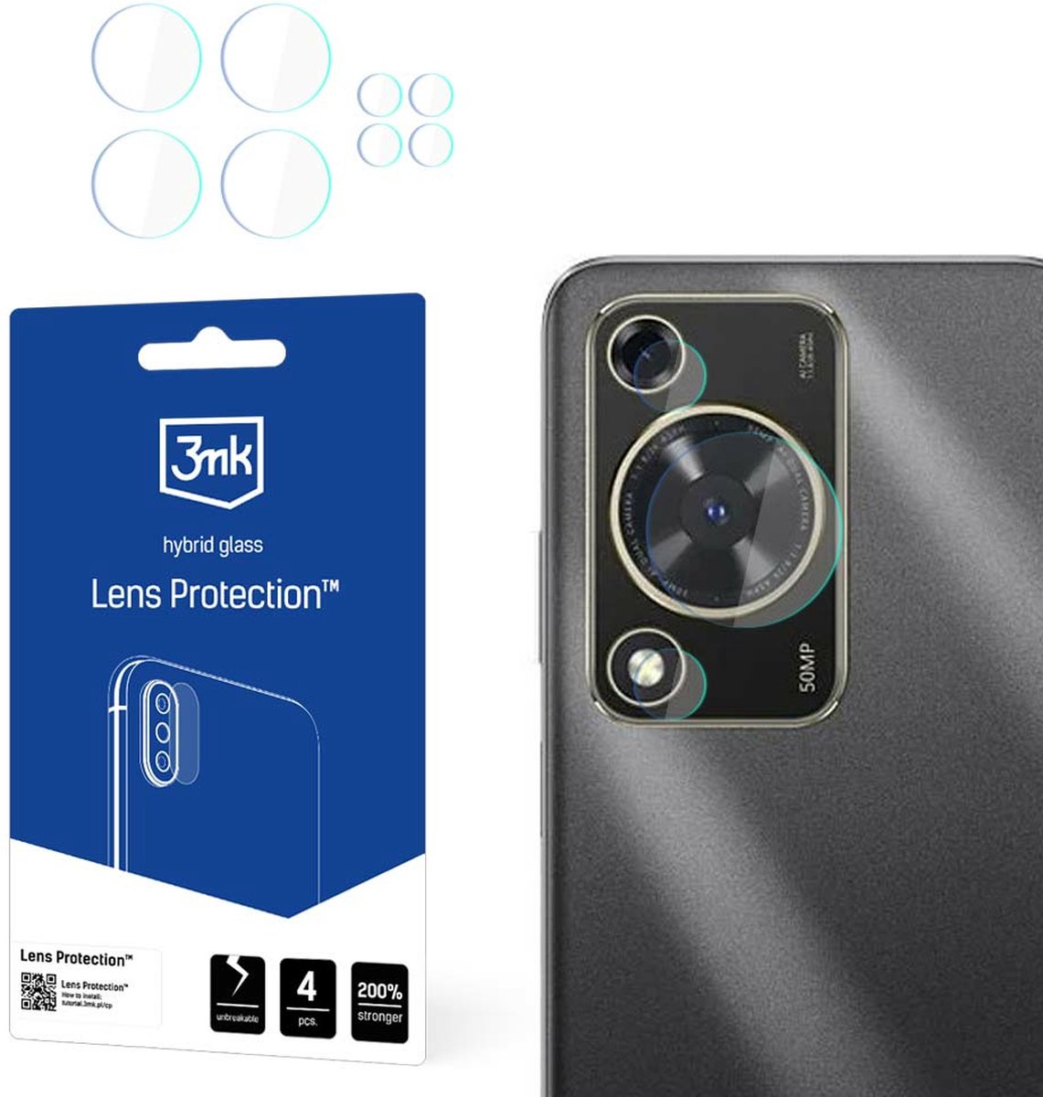 Huawei Nova Y72 - 3mk Lens Protection