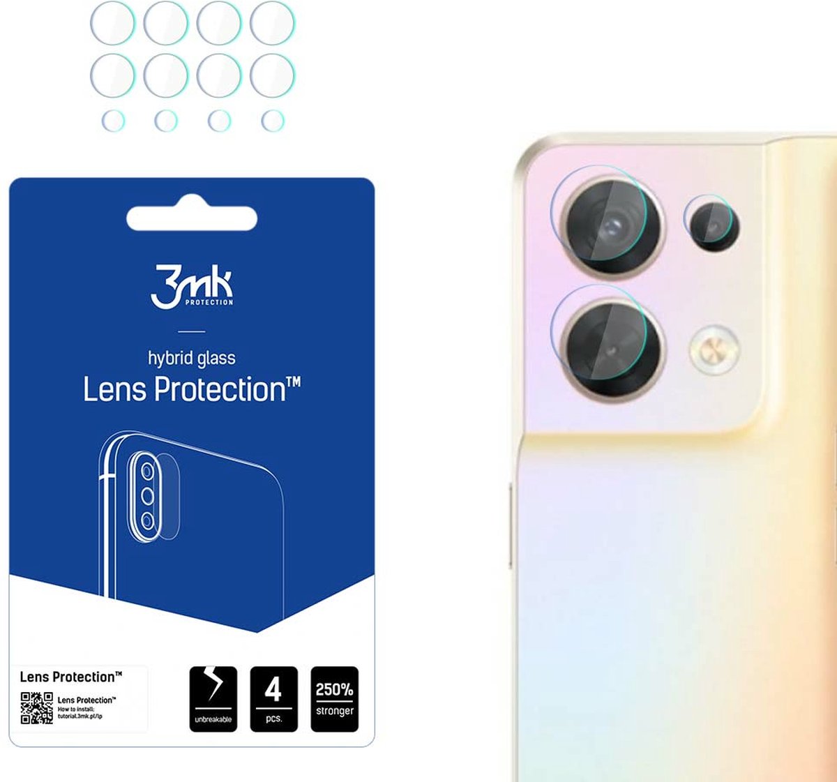 Oppo Reno 8 5G - 3mk Lens Protection