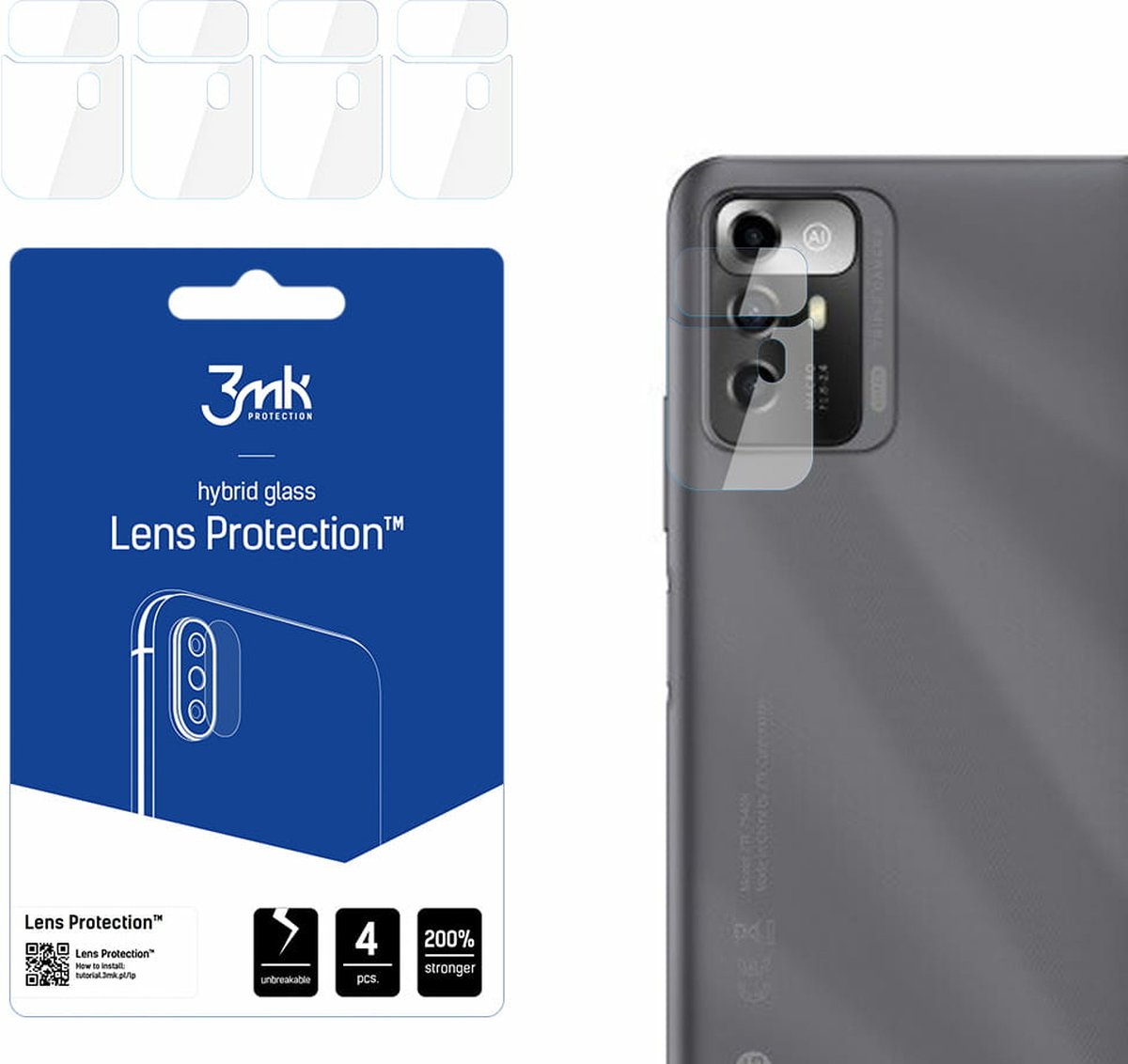 ZTE Blade A72 5G - 3mk Lens Protection