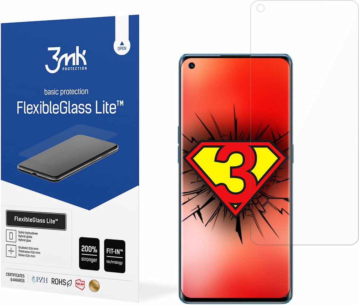Oppo Reno 6 5G - 3mk FlexibleGlass Lite