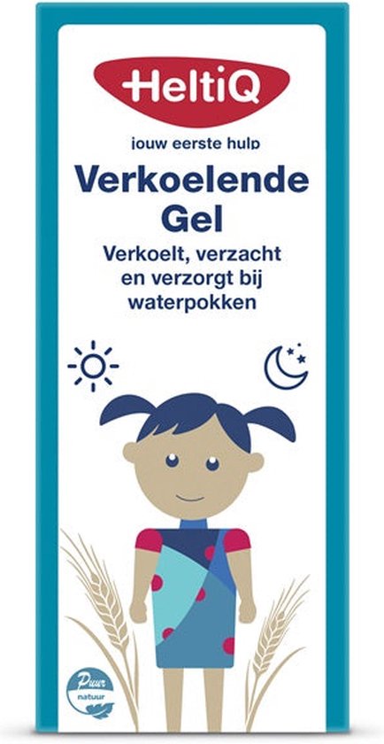 HeltiQ Verkoelende gel bij waterpokken- 2 x 1 stuks voordeelverpakking