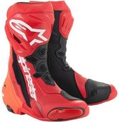 Alpinestars Supertech R Vented Boots Bright Red Red Fluo 45 - Maat - Laars